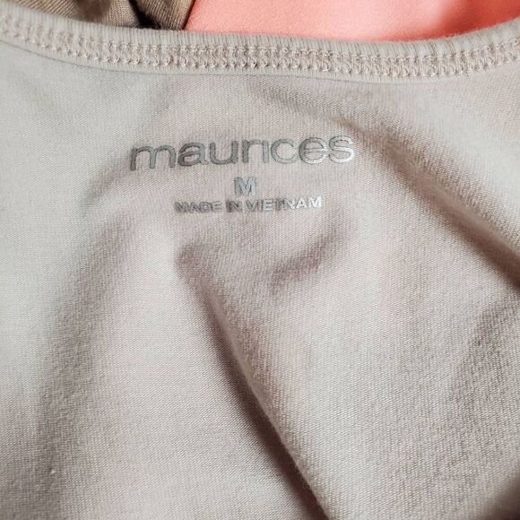 Maurices Women’s M Light Pink Cotton Blend Ribbed Tank Top Stretch Basic Layerin - Picture 4 of 6